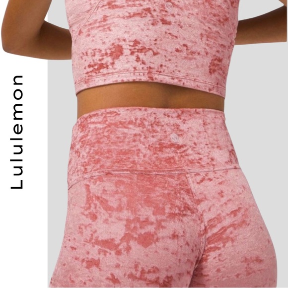 LULULEMON Wunder Lounge Tight 28” Velvet Soft Cranberry SPECIAL EDITION NEW - Picture 5 of 16